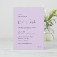 Grace Lilac Mariage moderne