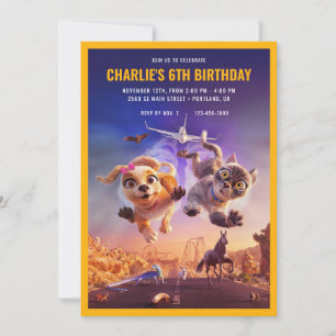 Invitation Gracie et Pedro : Animaux domestiques à l'annivers