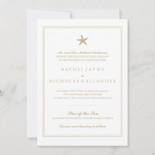 Invitation Gracity Starfish   MARIAGE
