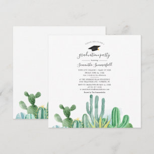 Invitation Graduate 2024 Watercolor Graduation Party