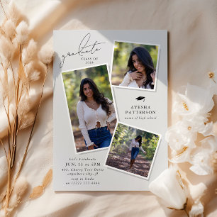 Invitation Graduate 3 de la fête de graduation de l'image