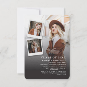 Invitation Graduation 2025 Photo Collage Grad Party