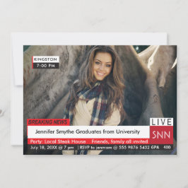 Invitation Graduation Breaking News TV Fab