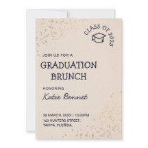 Graduation Brunch Élégant Petit-déjeuner simple