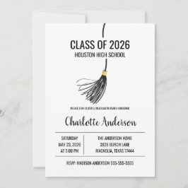 Invitation Graduation Cap Tassel Photo