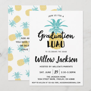 Invitation Graduation Luau Graduation Party Open House