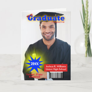 Invitation Graduation Magazine Cover Party