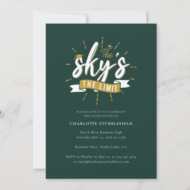Invitation Graduation Moderne 2024 Grad Photo Party (Devant)