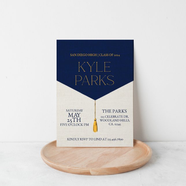 Invitation Graduation Party, Classe de 2024, DIPLÔMÉ (Créateur téléchargé)