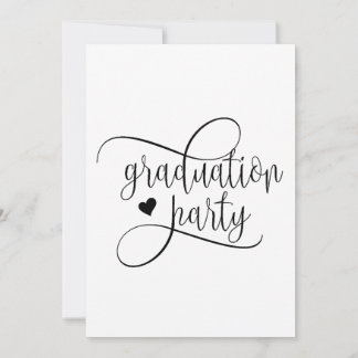 Invitation Graduation Party Flat Invite Size : 5" x 7"