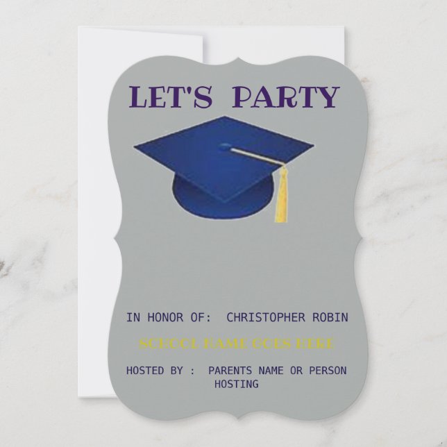 INVITATION GRADUATION PARTY INVITE (Devant)