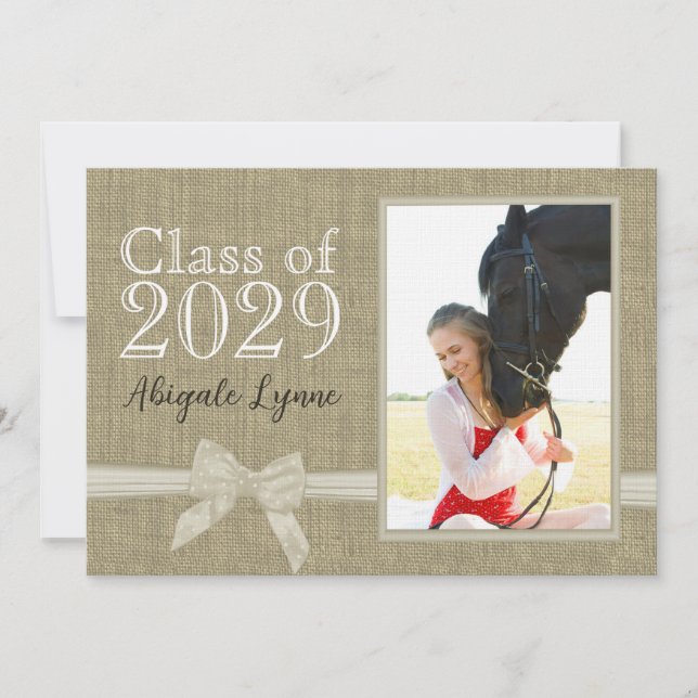 Invitation Graduation Pays Chérie Photo (Devant)