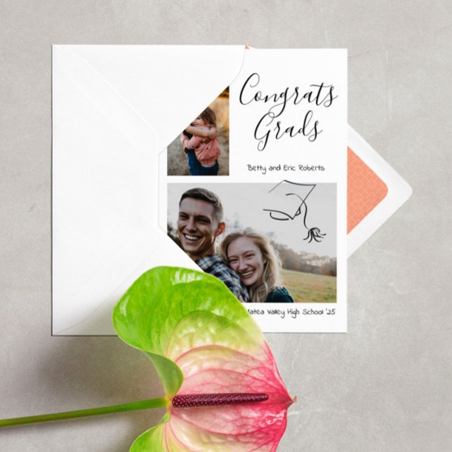 Invitation Graduation Photo frères et soeurs hier et aujourd' (Créateur téléchargé)