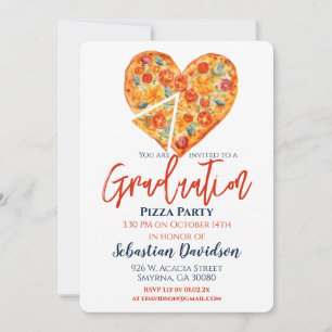 Invitation Graduation Pizza Party