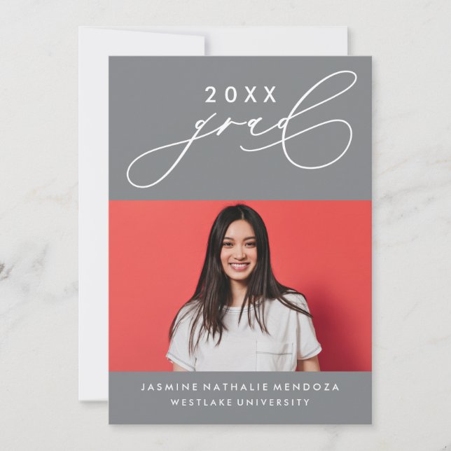 INVITATION GRADUELLE DE CALLIGRAPHIE WHIMSIQUE (Devant)