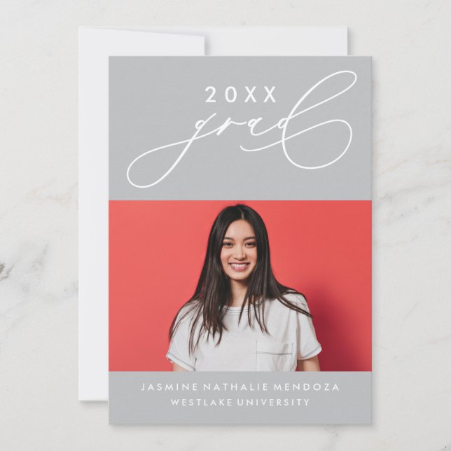 INVITATION GRADUELLE DE CALLIGRAPHIE WHIMSIQUE (Devant)