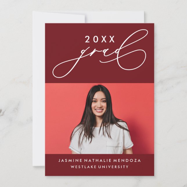 INVITATION GRADUELLE DE CALLIGRAPHIE WHIMSIQUE (Devant)