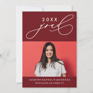 INVITATION GRADUELLE DE CALLIGRAPHIE WHIMSIQUE