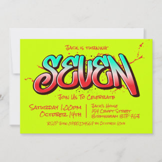 Invitation Graffiti Clair Sept