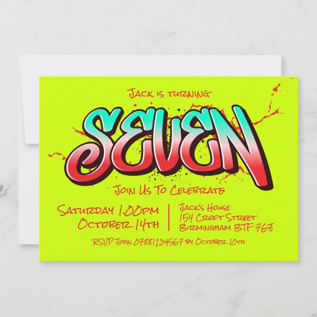 Invitation Graffiti Clair Sept (Devant)