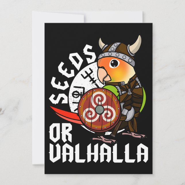 Invitation Graines Ou Valhalla I Viking Parrot I Ananas Conu (Devant)