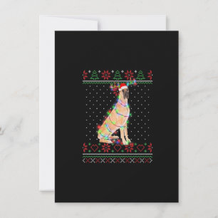 Invitation Grand Chien Dane Doux laid Chien de Noël Chien Chi
