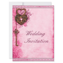 Grand Coeur romantique Verrouillage et Mariage ros