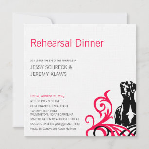 Invitation Grand Danois rose