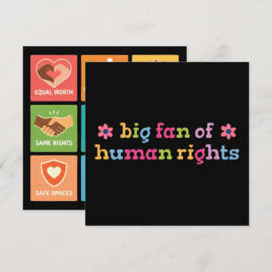 Invitation Grand fan des droits de l'homme