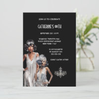 Grand Gatsby melanin dames luxueux anniversaire