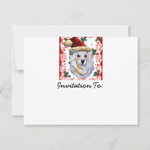 Invitation Grand Pyrenees Père Noël