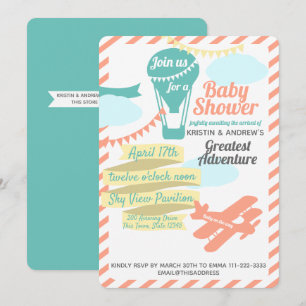 Invitation Grande Aventure Hot Air Balloon et avion