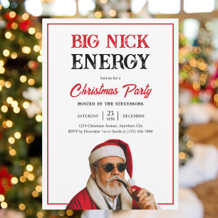 Invitation Grande énergie de Nick Blague amusante Amis Fête d