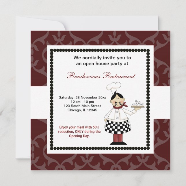 Invitation Grande ouverture (Devant)