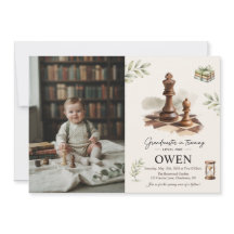 Grandmaster in Training Photo Chess First Birthday
