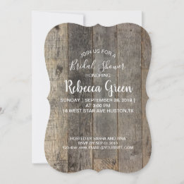 Invitation grange bois rustique pays nuptiale