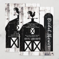 Grange noire Bois blanc Rustique Fête des mariées 