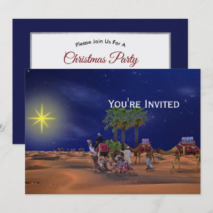 Invitation Graphique de Noël étoilé masculin