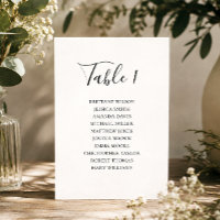 Graphique de placement moderne simple noir et blan