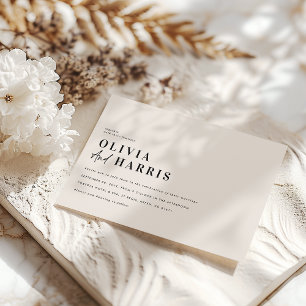 Invitation Graphique minimaliste moderne noir et blanc unique