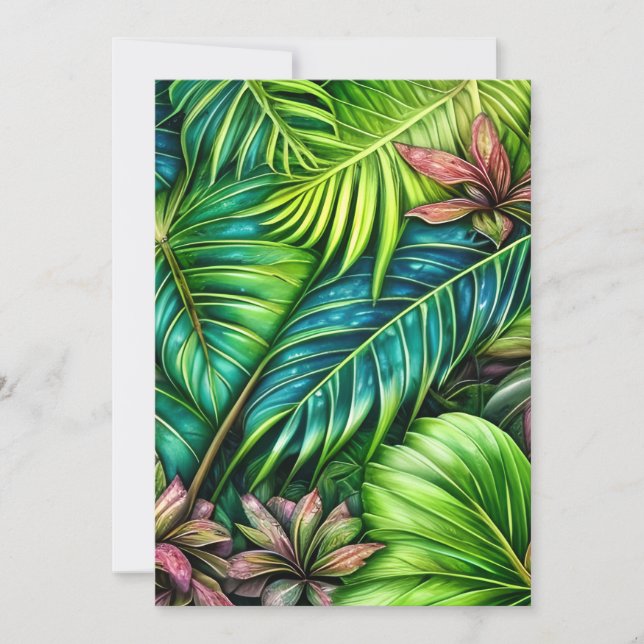 Invitation Graphisme feuille (Devant)