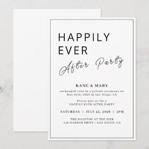 Invitation Gras Sans Serif Carte de visite drôle à jamais