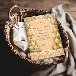 Invitation Greek Olive Baby Shower
