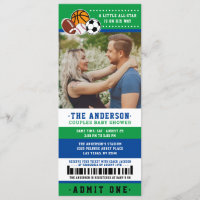 Green All Star Sport Ticket Couples Douche Photo