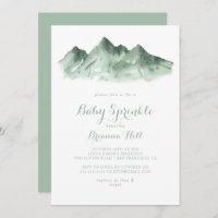 Green Mountain Country Calligraphy Bébé Sprinkle