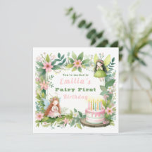 Green Pastel Fairy Premier anniversaire -