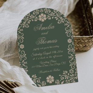 Invitation Green Talavera Mariage mexicain