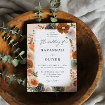 Green & Terra Cotta Floral Mariage S2 - Beige