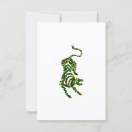 Invitation Green Tiger