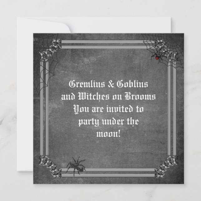 Invitation Gremlins & Goblins Halloween Éffrayant (Devant)